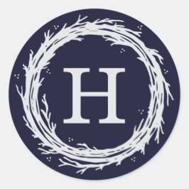 Rótulos do adesivo de Feriado de Verruga Monograma