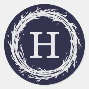 Rótulos do adesivo de Feriado de Verruga Monograma