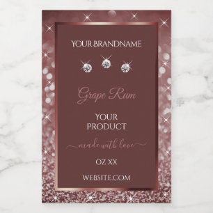 Rótulos do produto Luxurioso "Sparkle Glitter"