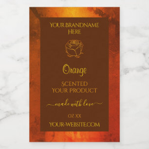 Rótulos do produto Marble Laranja Shimmery Rosa Fl