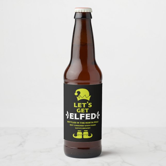 Rótulos Engraçados de Cerveja de Natal (Frente)