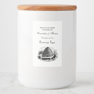 Rótulos Para Comida Abelhas do vintage e colmeia heráldicas #1 da