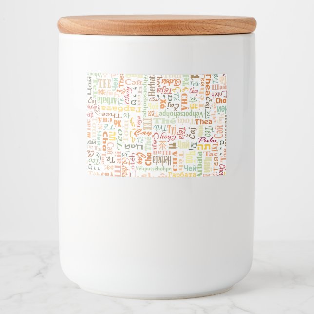 Rótulos Para Comida Chá (Frente)