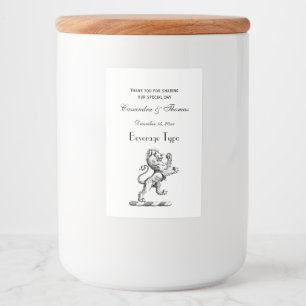 Rótulos Para Comida Heraldic Lion Crest Emblem