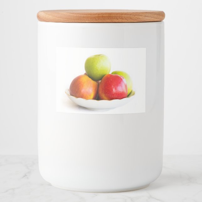 Rótulos Para Comida Maçãs (Frente)