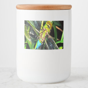 Rótulos Para Comida Pintura de Asas Azuis-Dragonfly