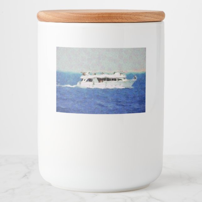 Rótulos Para Comida Pintura de barcos (Frente)