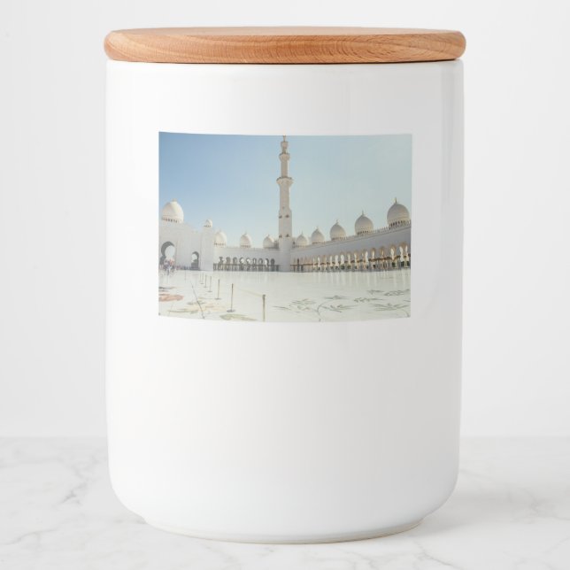 Rótulos Para Comida Sheikh Zayed Grande Mesquita, Abu Dhabi (Frente)