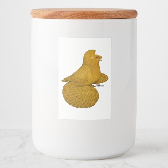 Rótulos Para Comida Trumpeter Pigeon Amarelo (Frente)