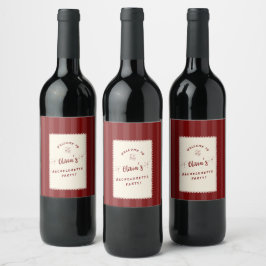 Rótulos Personalizados de Garrafa de Vinho para Fe