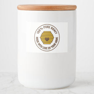 Rótulos personalizados de mel com logotipo de empr