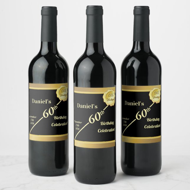 Rótulos Personalizados para Garrafas de Vinho de A (Garrafas)