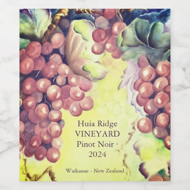 Rótulos Personalizados para Garrafas de Vinho de V (Rótulo Único)