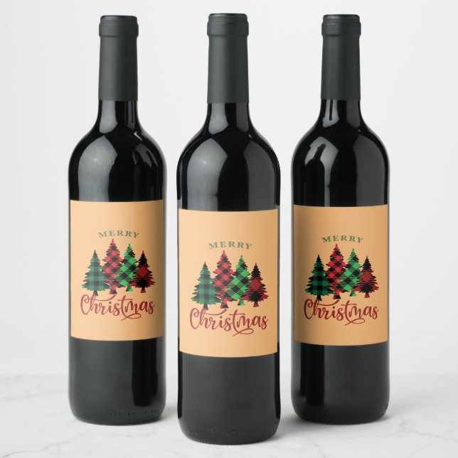 Rótulos Personalizados para Vinho, Natal de Fim de (Garrafas)