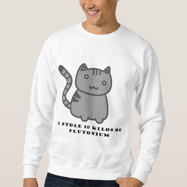 Roubei 10 quilos de plutônio camiseta de gato (Frente)