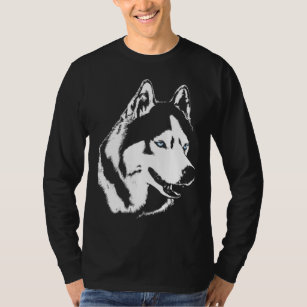 Rouco Camisa Wolf Art Longa Folga Camisetas de cão