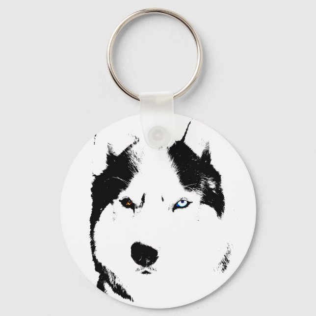 Rouco Chaveiro rouco Malamute Dog Chaveiro Persona (Frente)