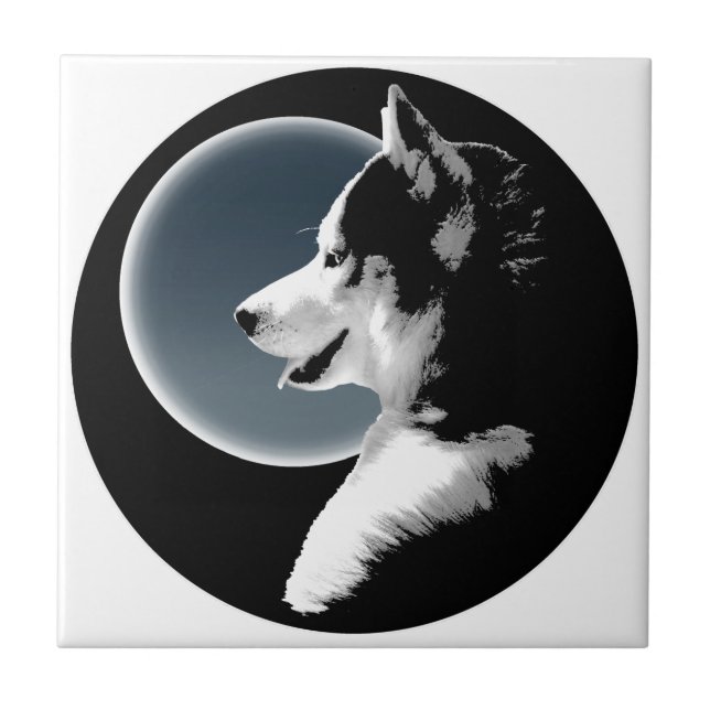 Rouco Dog Art Azulejo Cerâmico Decor e presentes p (Frente)