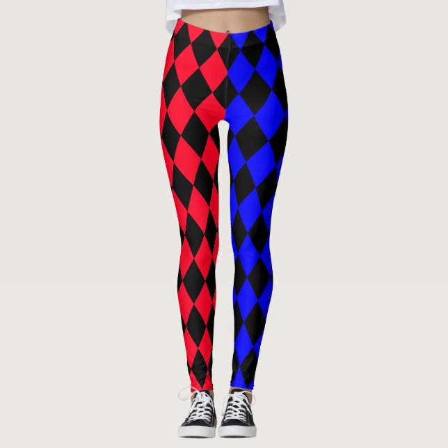  Rouge et bleue punk Legging (Frente)