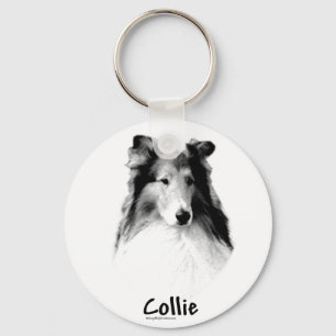 Rough Collie Charcarbonis Chaveiro