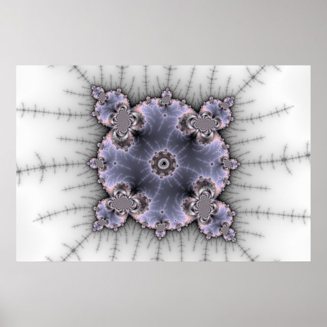 Round Mandelbrot - Fractal Poster (Frente)