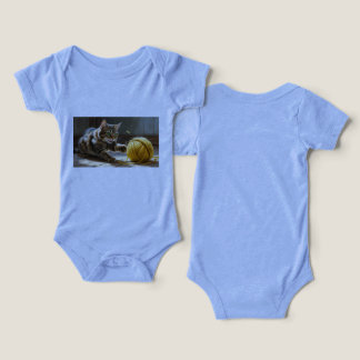 roupa de bebê com gato <3