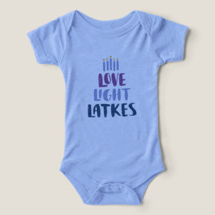 roupa de bebê de Hanukkah
