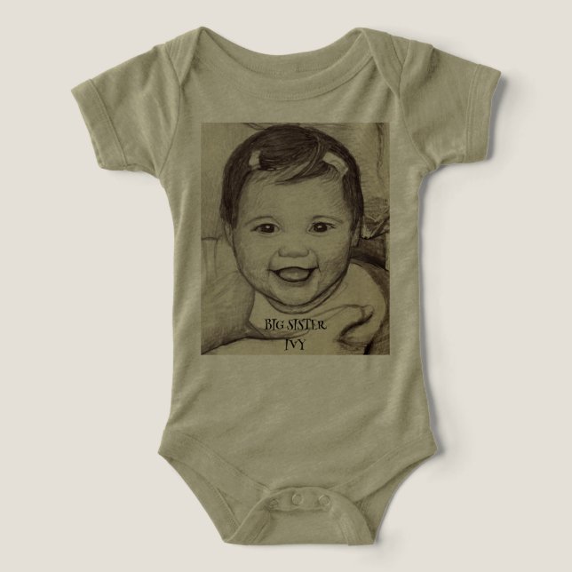 ROUPA DE BEBÊ IRMÃ MAIS VELHA IVY (Design frontal)