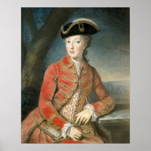 roupa de caça da Poster Marie Antonieta