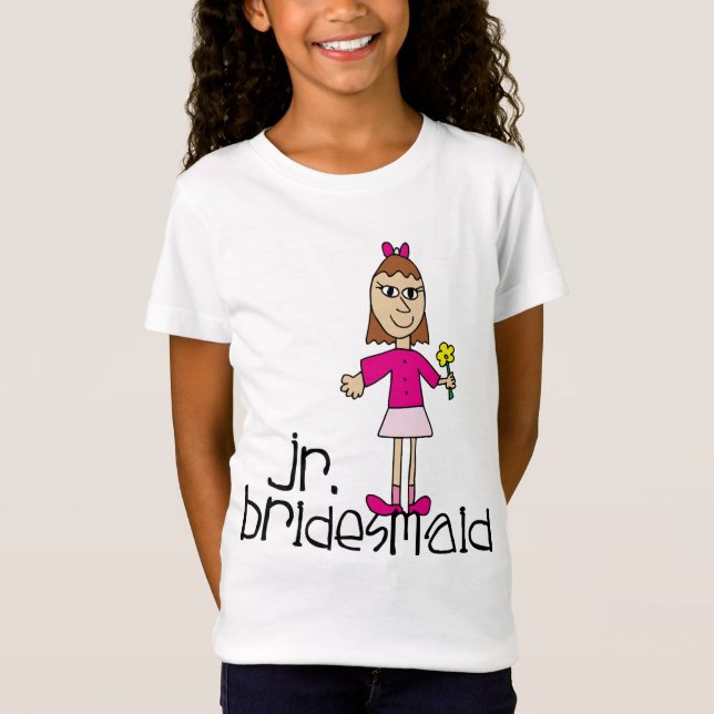 Roupa de camiseta Jr. Bridesmaid (Frente)