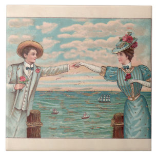 Roupa de Casamento no Oceano de Praia Vitoriana Ca