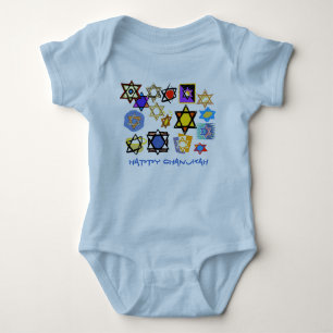ROUPA DE CHANUKAH PARA BEBÊ BODY JERSEY
