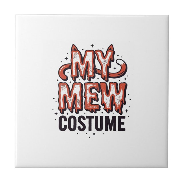 Roupa de Gato Miau engraçado de Halloween Design V (Frente)