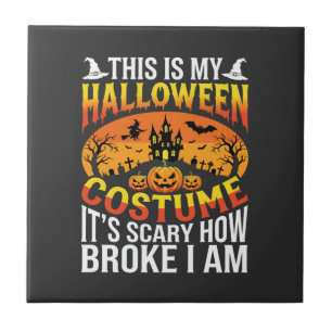 Roupa de Halloween Engraçada Quebrada Desenho de C