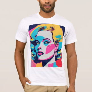 Roupa de homem, camiseta de pop