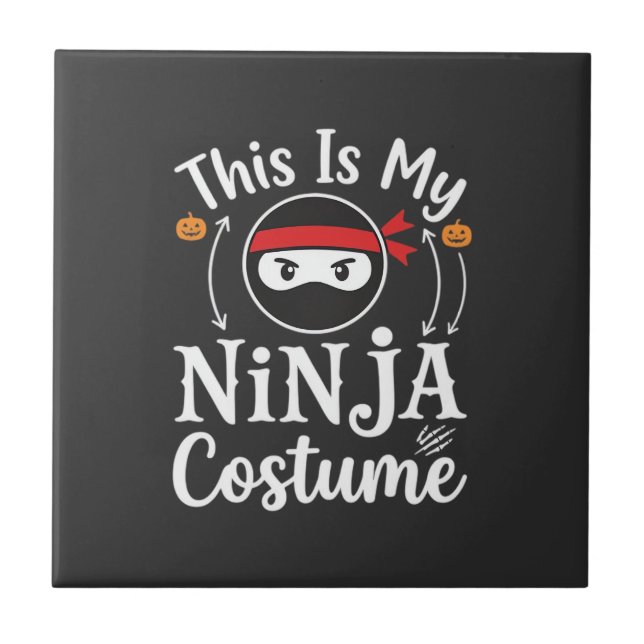 Roupa de Ninja Engraçada Design de Halloween_1 (Frente)