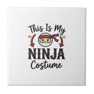 Roupa de Ninja Engraçado Design Vetorial de Hallow