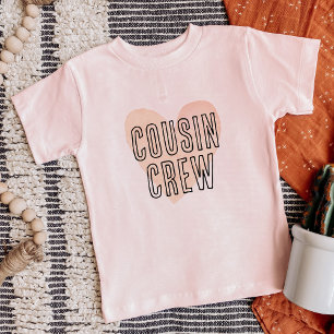 ROUPA DE PRIMOS Blush Heart Crianças Família Combi