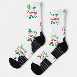 Roupa íntima de Natal impressa Esportivo tripulaçã
