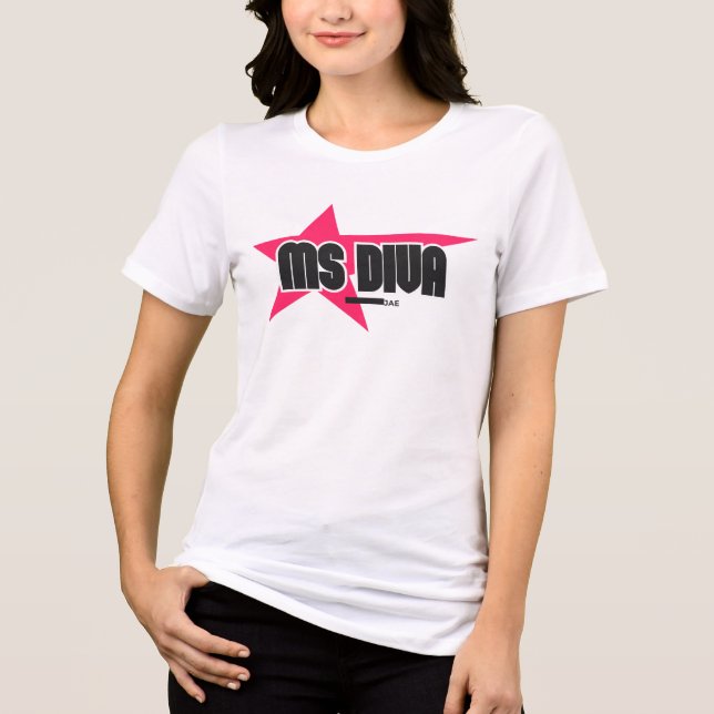 Roupas Ammo EUA Sra Diva Jae Estrela Rosa Feminina (Frente)
