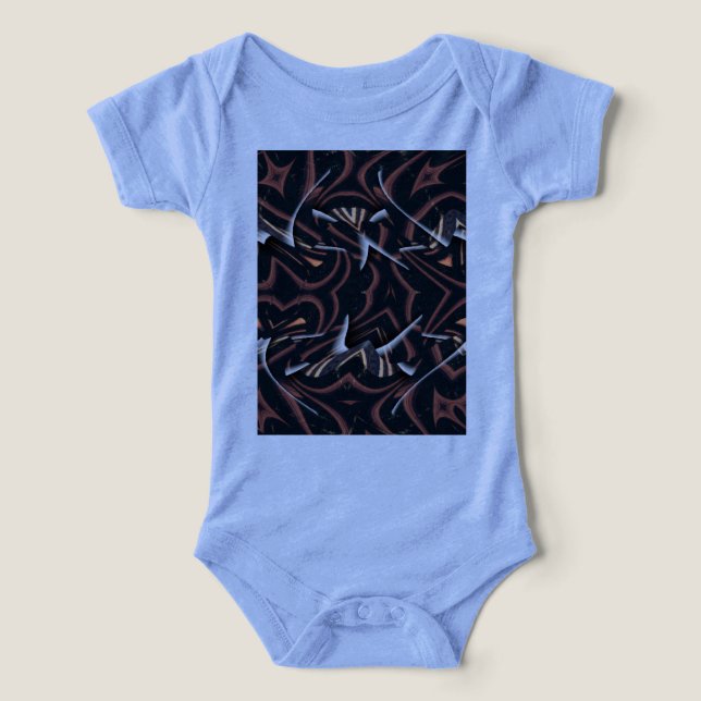 Roupas Camufladas de Uma Peça Tri-blend para Bebê (Design frontal)