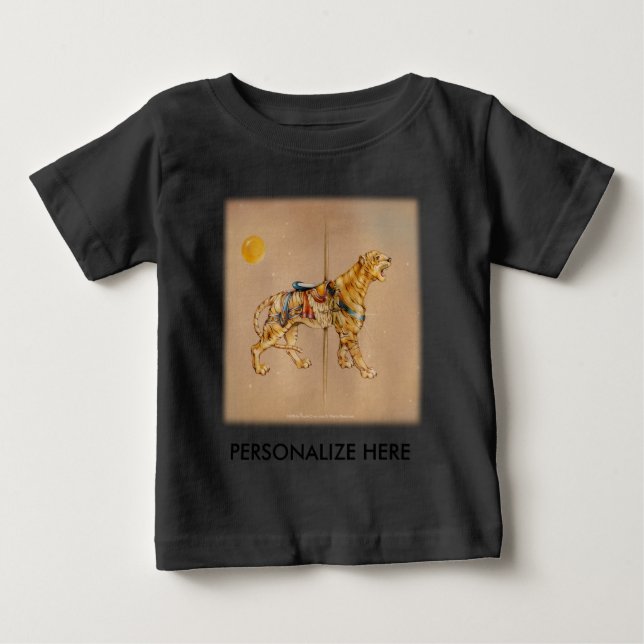 Roupas de Bebê, Camisetas - Carousel Tiger (Frente)