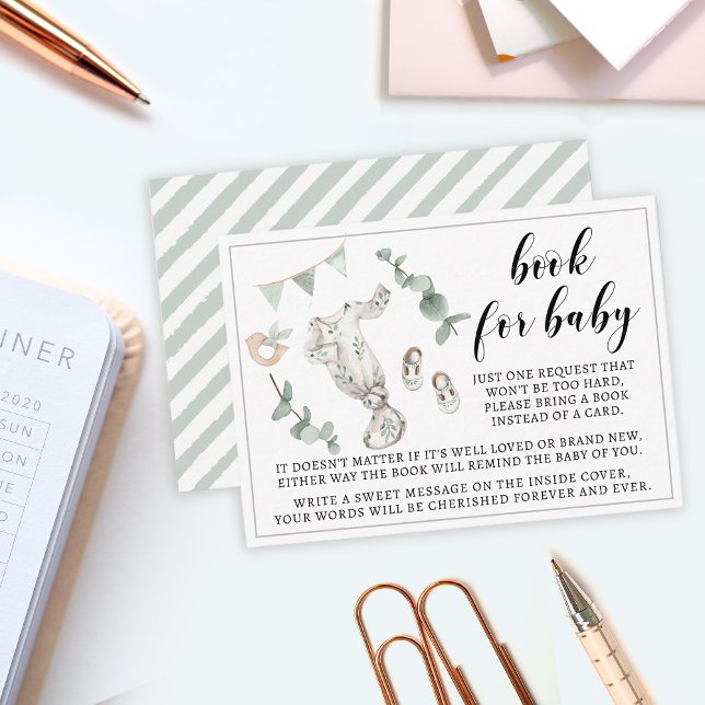 Roupas de bebês cartões de chá de fraldas (Criador carregado)