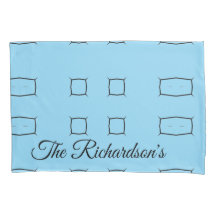 Roupas de Cama Geométricas Personalizadas Azul Mín