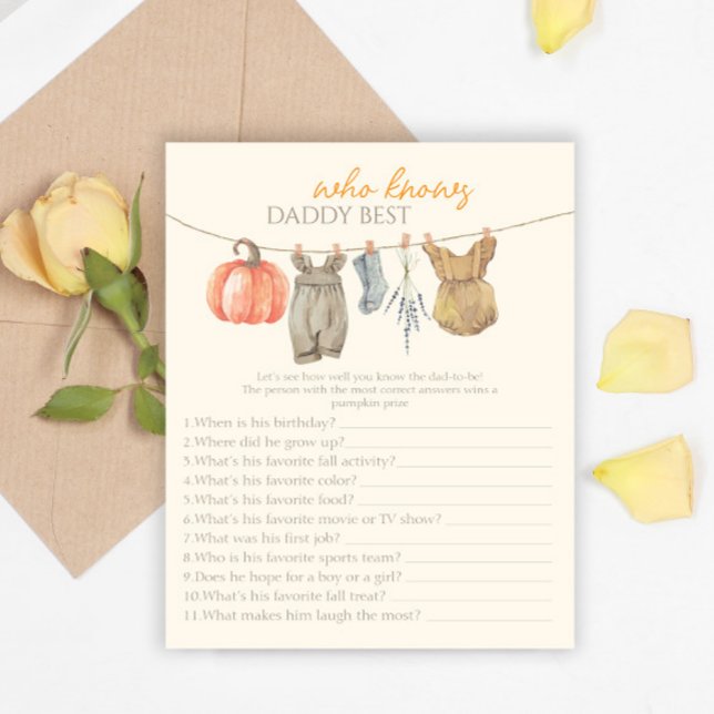 Roupas de Pequena Abóbora Quem Conhece Melhor o Pa (Criador carregado)