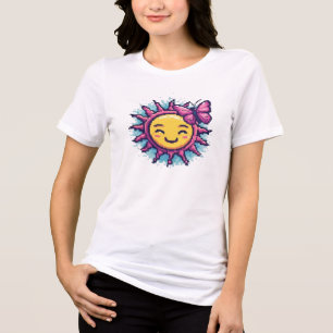 Roupas de rua com gráfico retrô de sol e borboleta