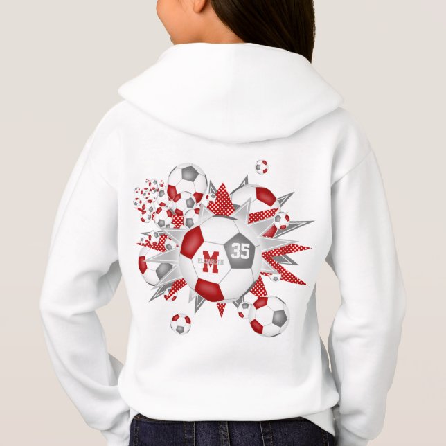 Roupas esportivas para meninas bolas de futebol es (Verso)