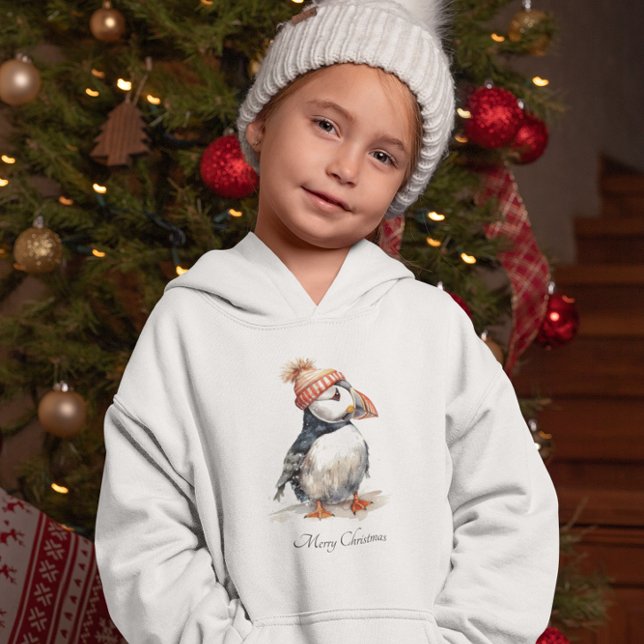 Roupas infantis costeiras de Natal do puffin fofo (Criador carregado)