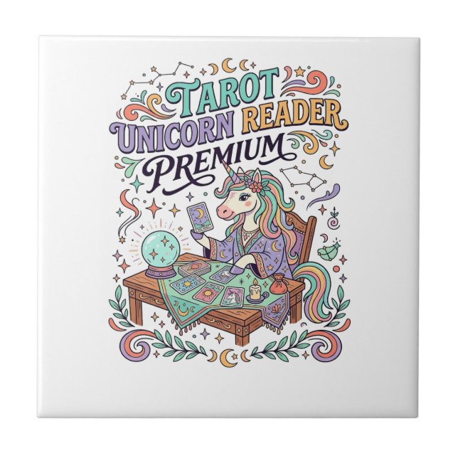 Roupas Kawaii Premium Leitor de Tarot Unicórnio (Frente)