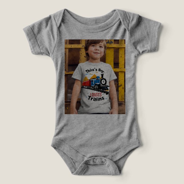 Roupas para bebês de Cinza ensopada para o confort (Design frontal)